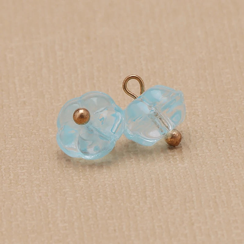 Glass Imitation Jade Mushroom Buttons Exquisite Retro Shirt Button Buckles for Cheongsam Cardigan Decor Sewing Scrapbooking