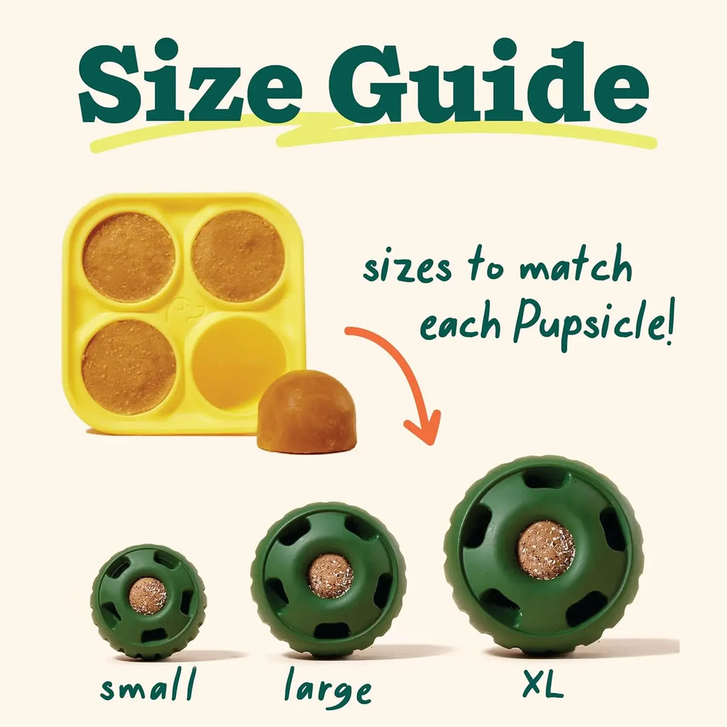 Pupsicle & Treat Tray Long-Lasting Interactive Dog Ball Toy Silicone Dog Treat Mold Keep Your Pup Busy BPA Free Easy Clean Toys