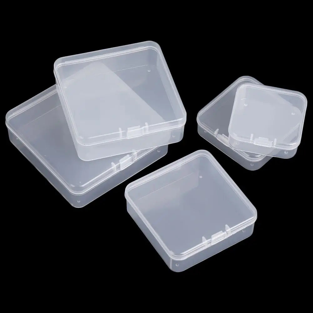 1pc Small Plastic Home Items Sundries Organizer Case Transparent Storage Box Jewelry Beads Container Fishing Tools Storage Box