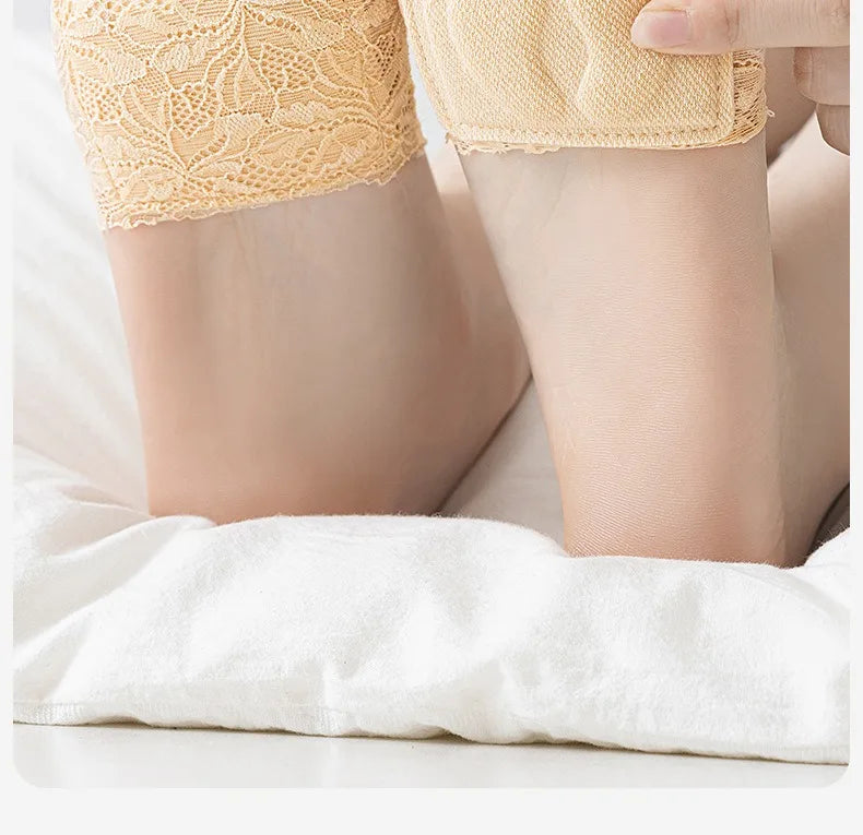 Summer Thin Lace Invisible Socks Split Toe Forefoot Socks for Women High Heel Slippers Shoes Breathable Lace Socks for Halloween