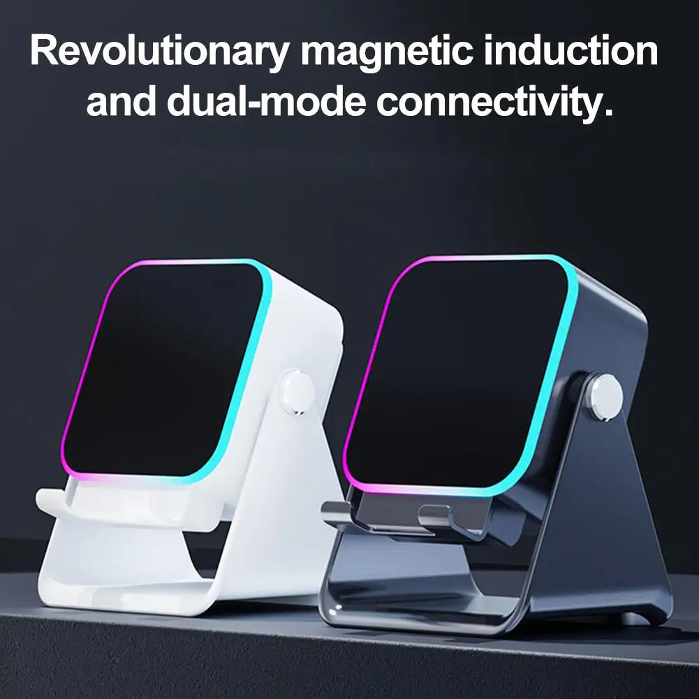 Multifunctional Bluetooth Speaker Magnetic Adjustable Desktop Tablet Bracket Support Portable Wireless Charger Phone Holder