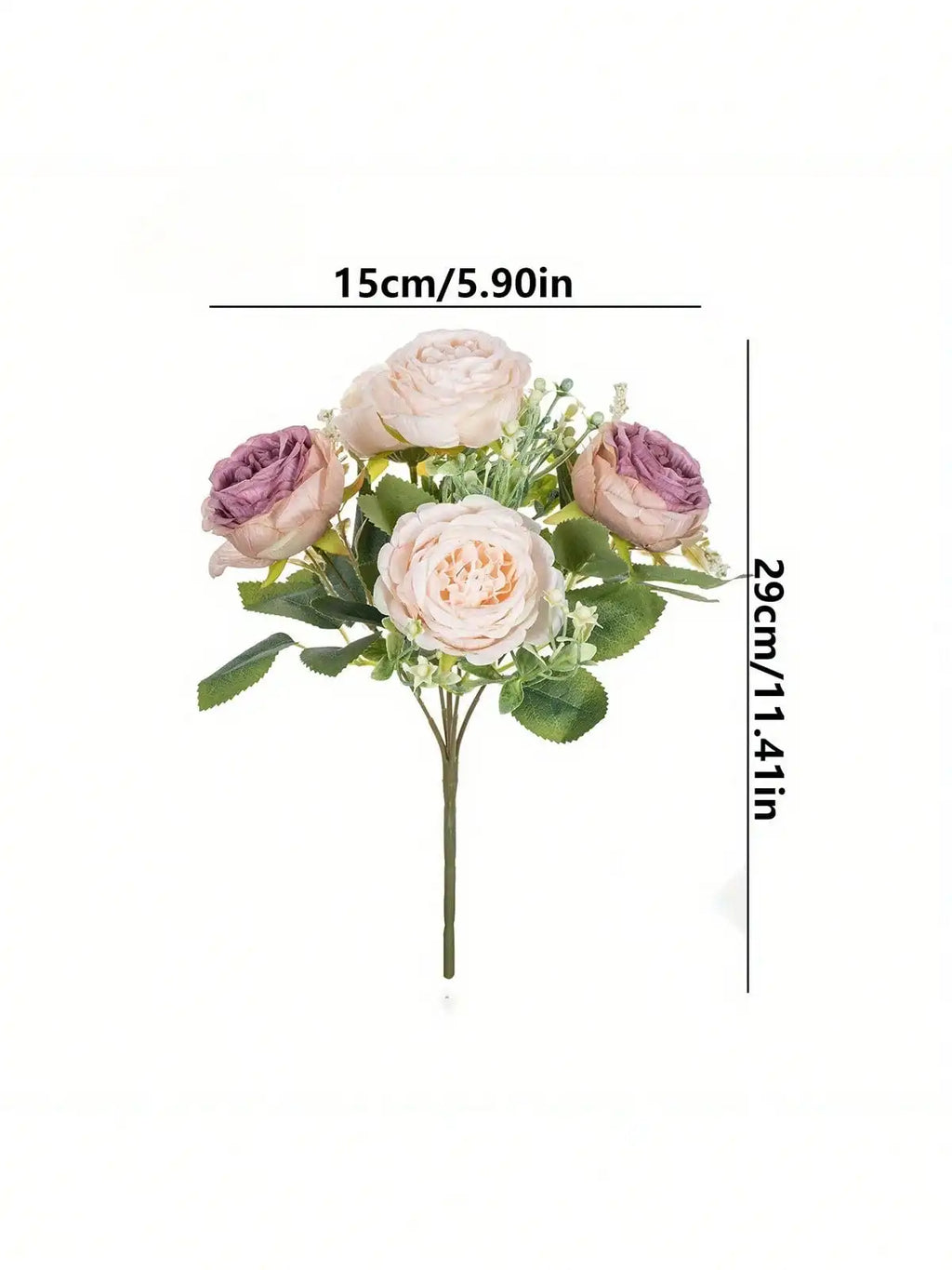 4pcs Artificial Peony Flowers - UV Resistant Real Touch Fake