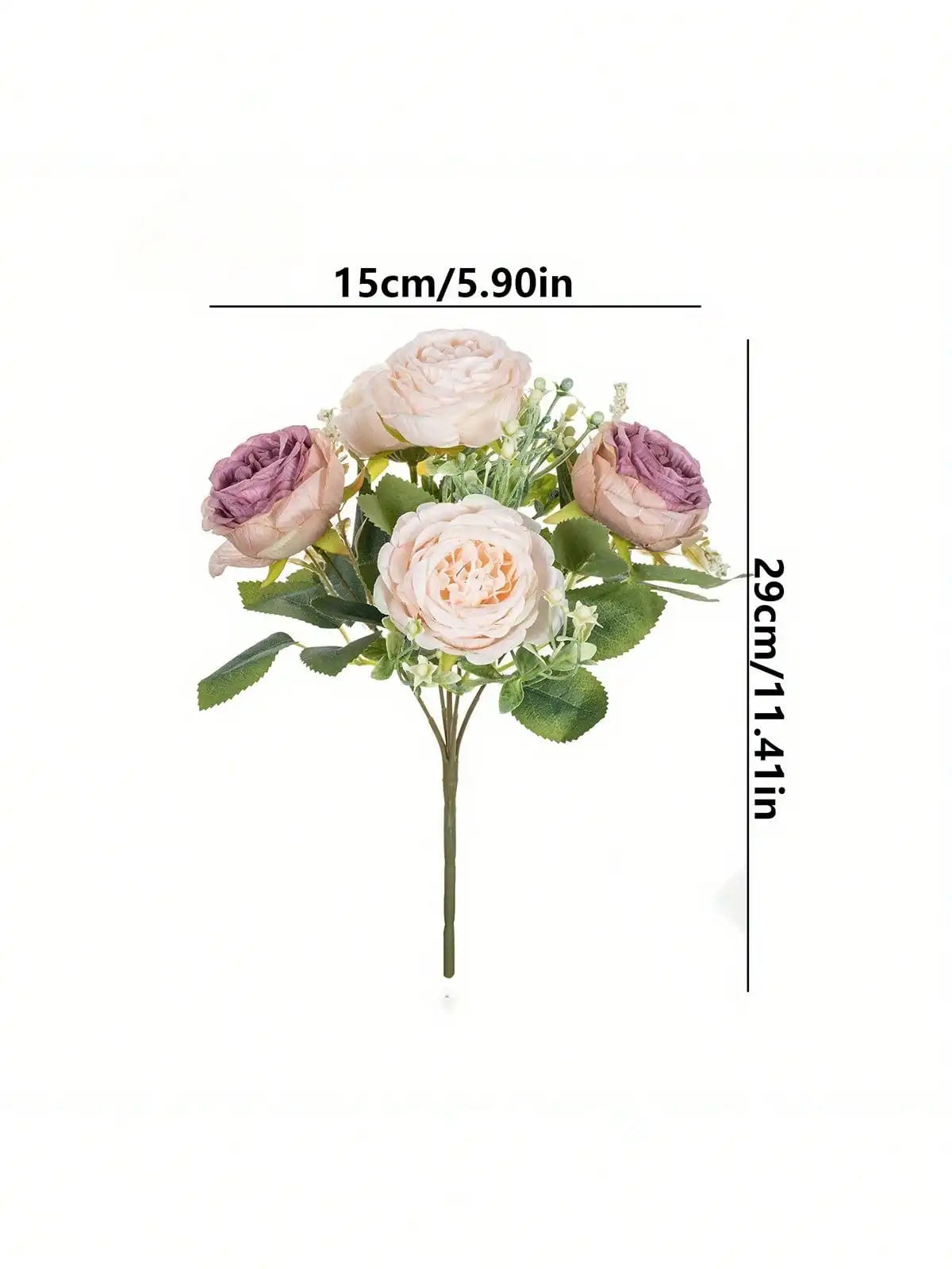 4pcs Artificial Peony Flowers - UV Resistant Real Touch Fake