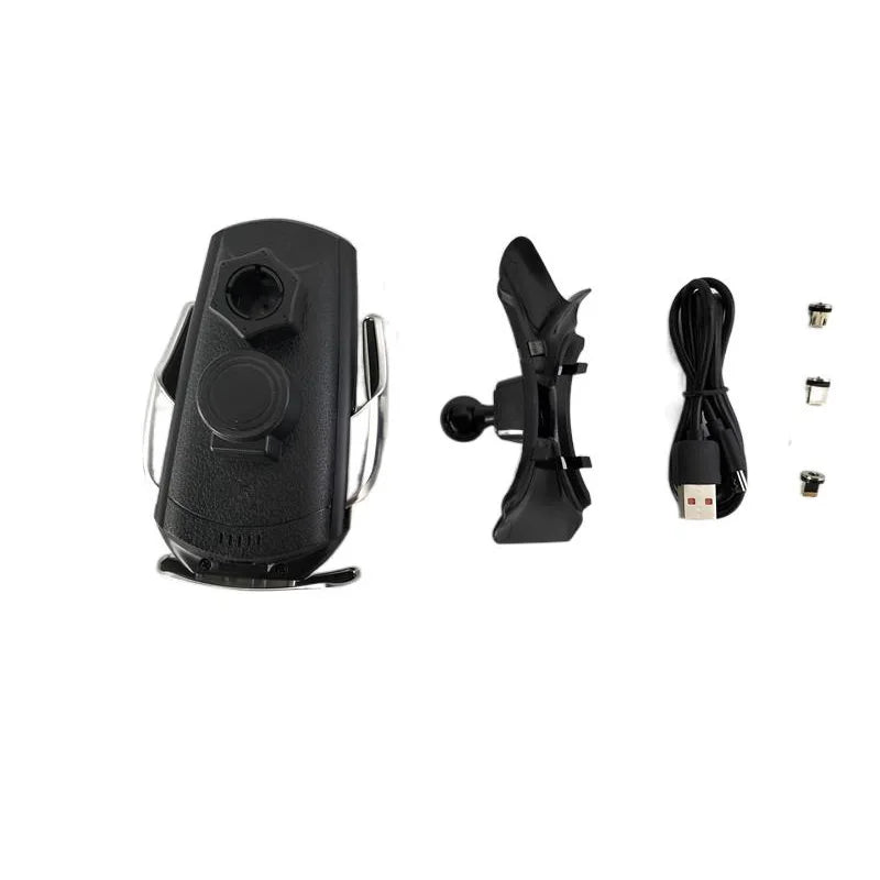 15W Fast Charging Wireless Charger Car Mount Phone Holder Automatic Clamping For 2010-2013 Peugeot 408