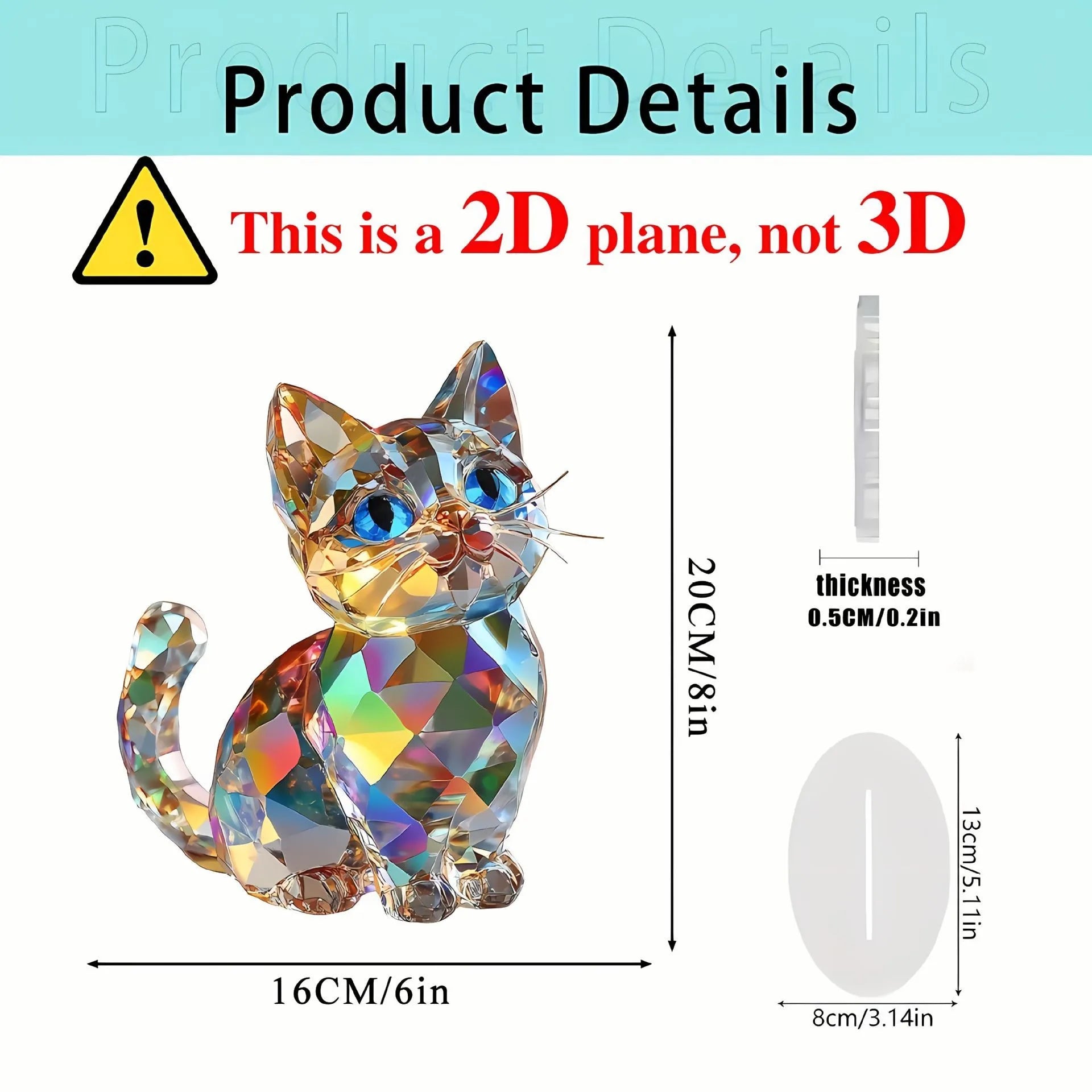 Artistic Crystal Cat Sculpture 1 Cute Home Desktop Decoration Ideal Gift for Family And Friends Suitable for Bedroom Decor