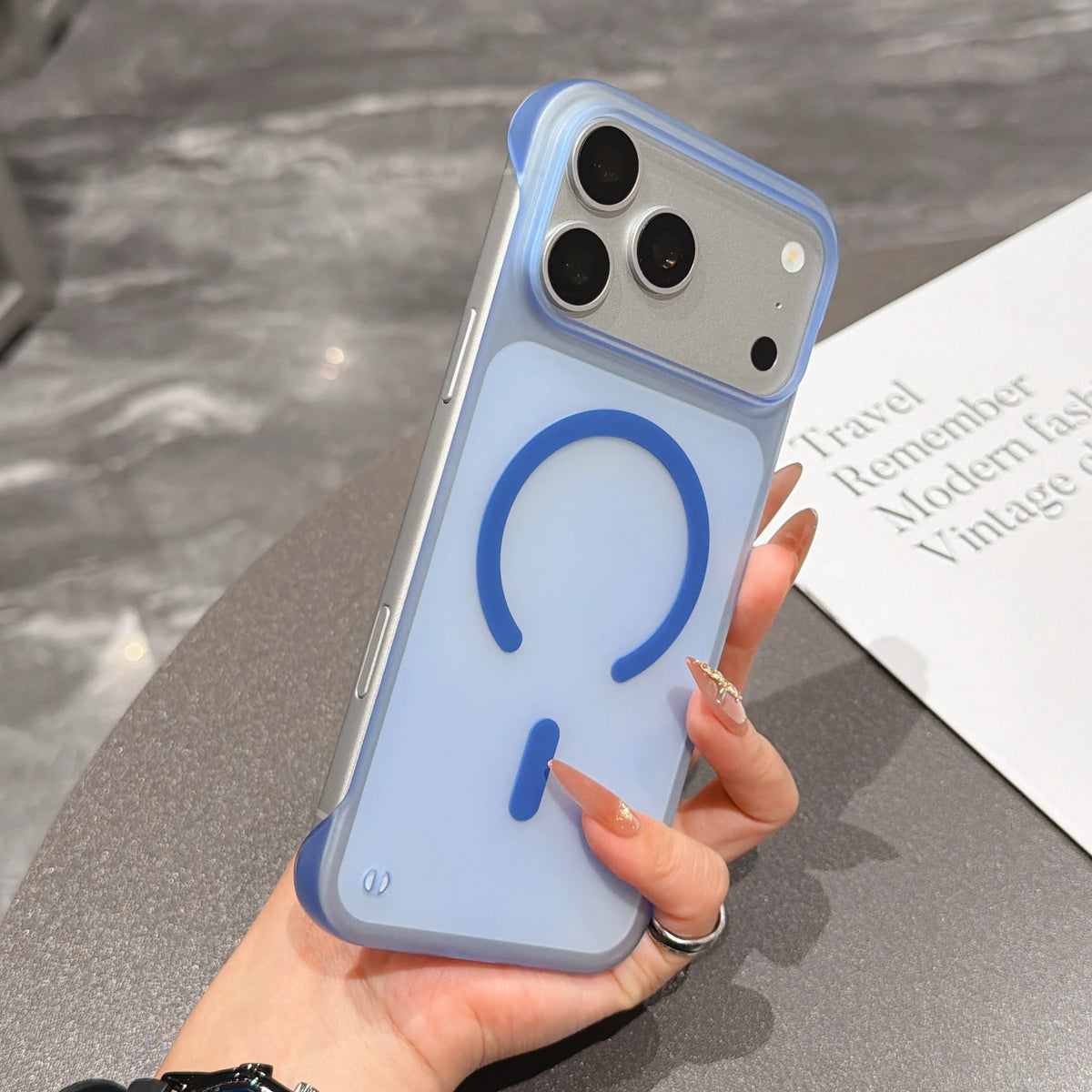 Ultra Thin Frameless Phone Case For iPhone 18 17 Pro Max Air 14 15 Plus 13 12 16 Pro For Magsefa Magnetic Matte Protection Cover