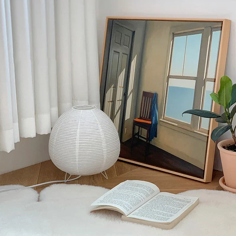 Japanese Lantern Led Table Lamp Living Room Bedroom Bedside