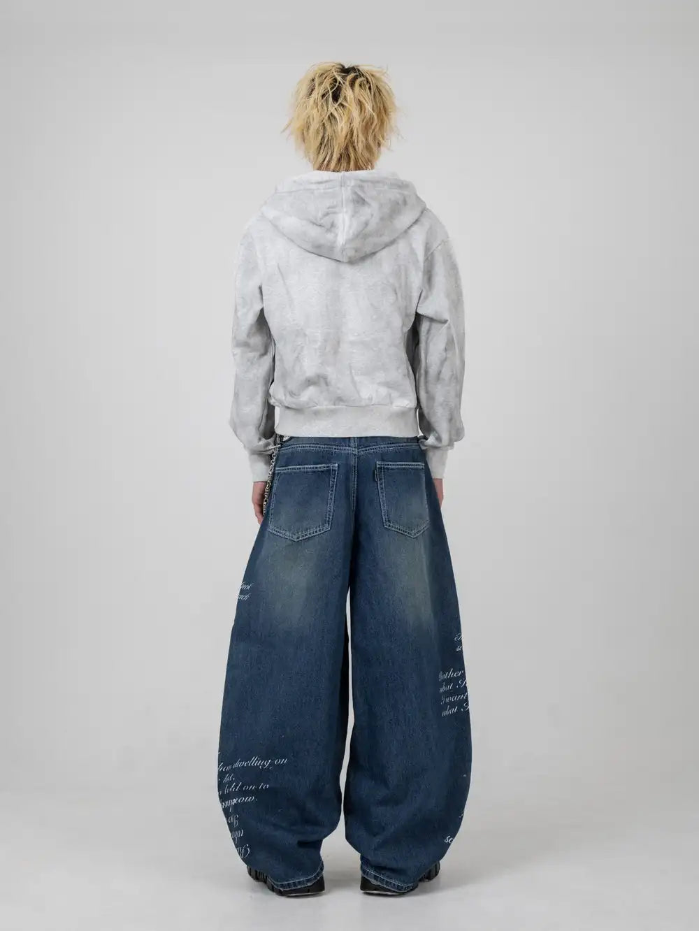 Classic Southpole Printing Letter Jeans Mens American Vintage Hole