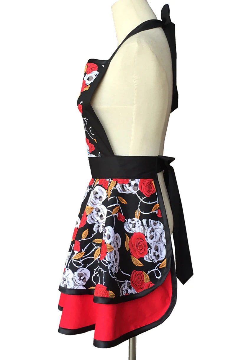 Lovely Apron Cute  Large Swing Princess Apron kitchen Cooking Oilproof Aprons for Women Girls