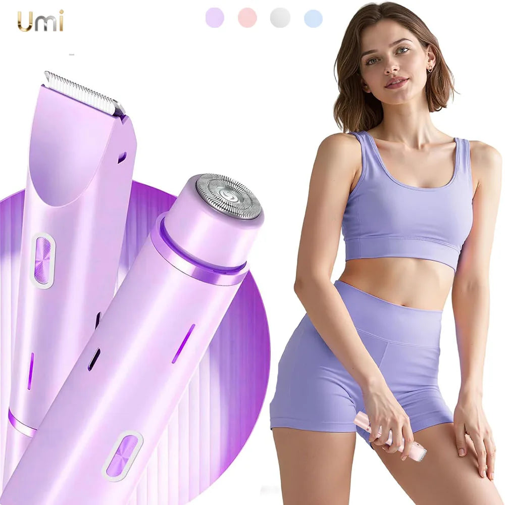 Electric Razors for Women 2 in 1 Electric Shaver for Pubic Hair