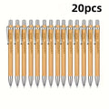 20/50/110PCS Customizable Bamboo Ballpoint Pens Smooth Writing Ideal