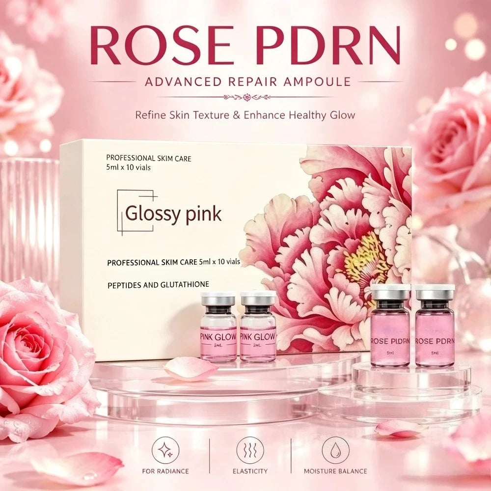 Rose Pink PDRN Facial Ampoule With HA And Peptide