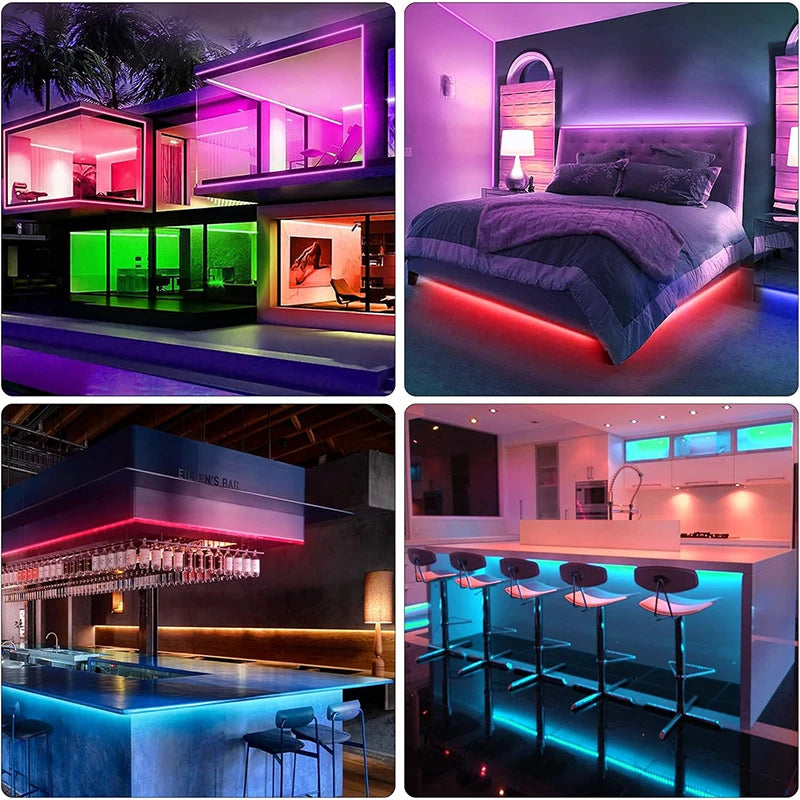 1-20M Led Light Strip with USB Plug 5050 Multicolor