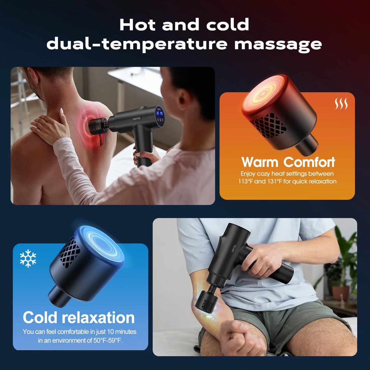 Hot & Cold Deep Tissue Massage Gun