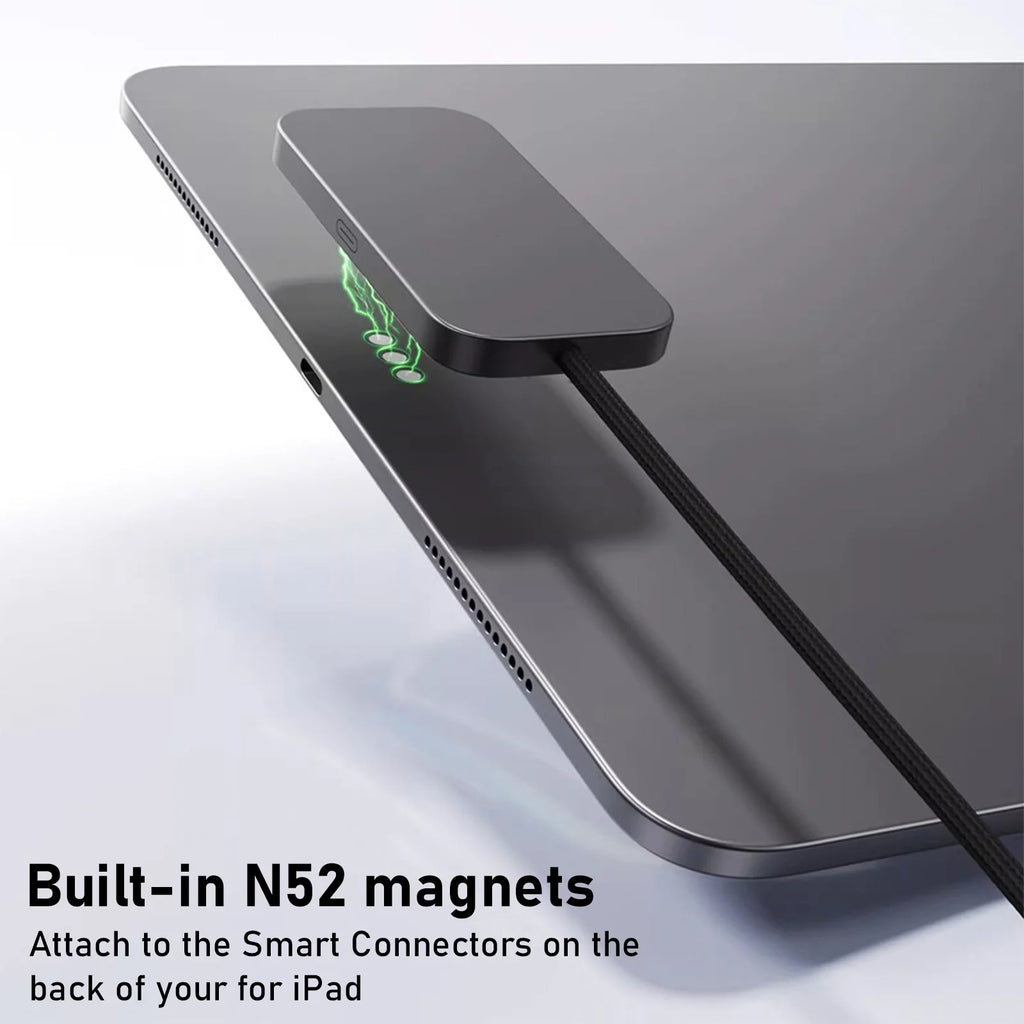 For iPad Pro Magnetic Wireless Charger Aluminum Alloy Fast Charging Smart Chargers With 2m Cord For iPad Pro 13"/11"/12.9"/10.9"