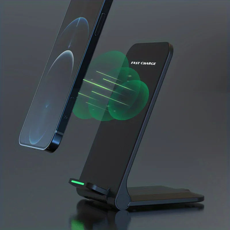 30W Wireless Charger Stand Pad For iPhone 15 14 13 12 11 Pro X XS Max XR 8 Samsung Xiaomi Induction Fast Charging Dock Station
