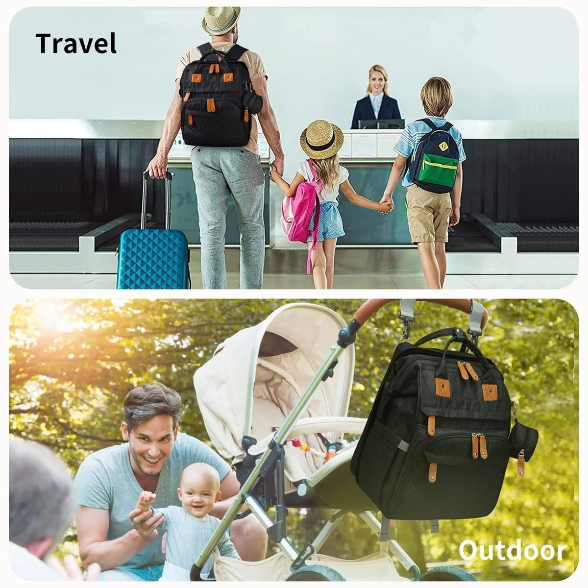 Diaper Bag Folding Bed