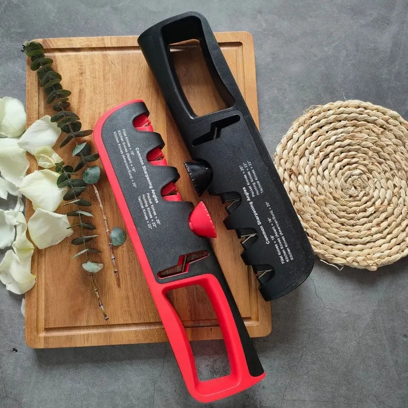 New Upgrade Angle Adjustable Knife Sharpener Professional 4 In 1 Kitchen Knives Grinder Scissors Sharpening Stone Home Tools