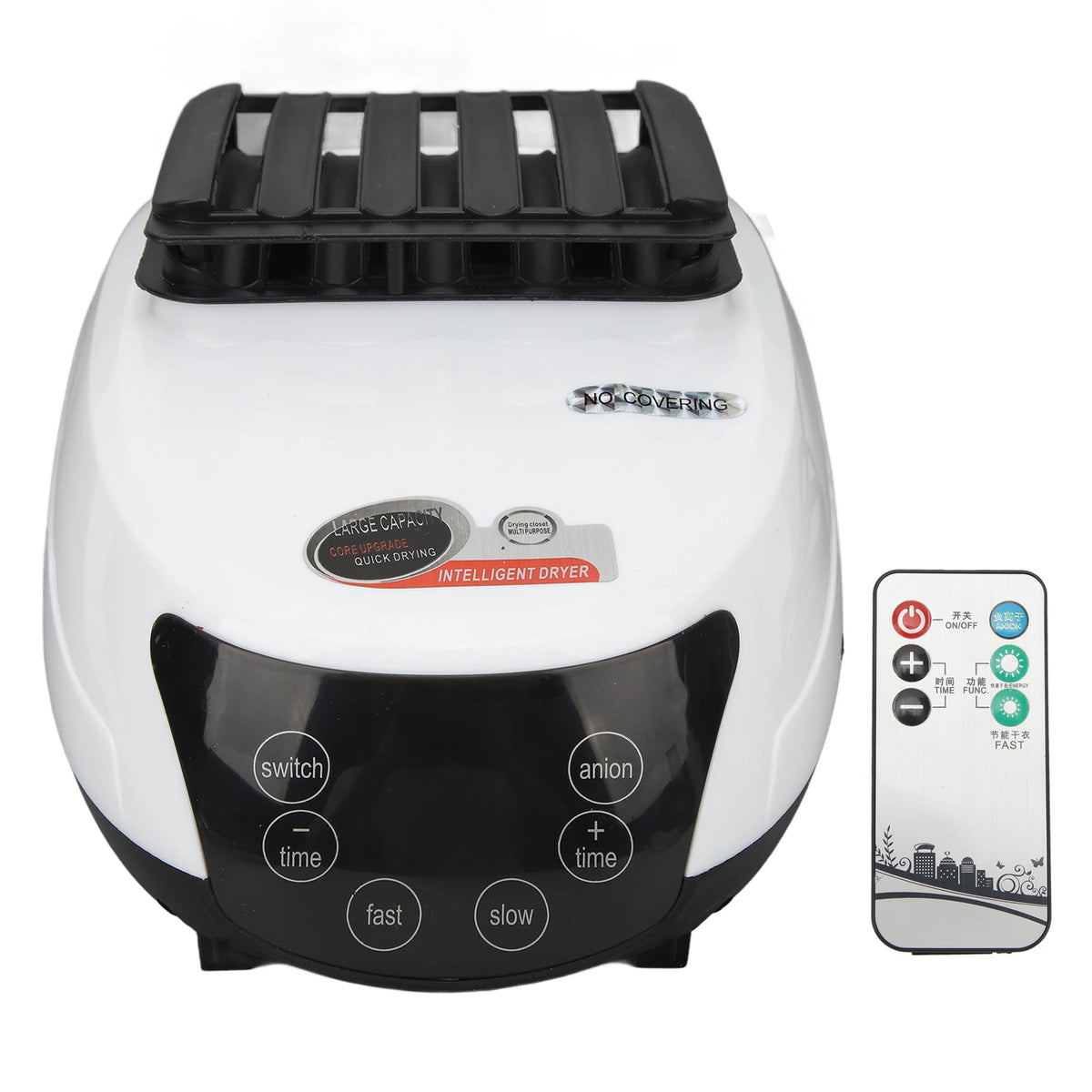 Clothes Dryer White Clothes Dryer Machine Six Buttons Host US 110V Timing Silent  with Remote Control for Home