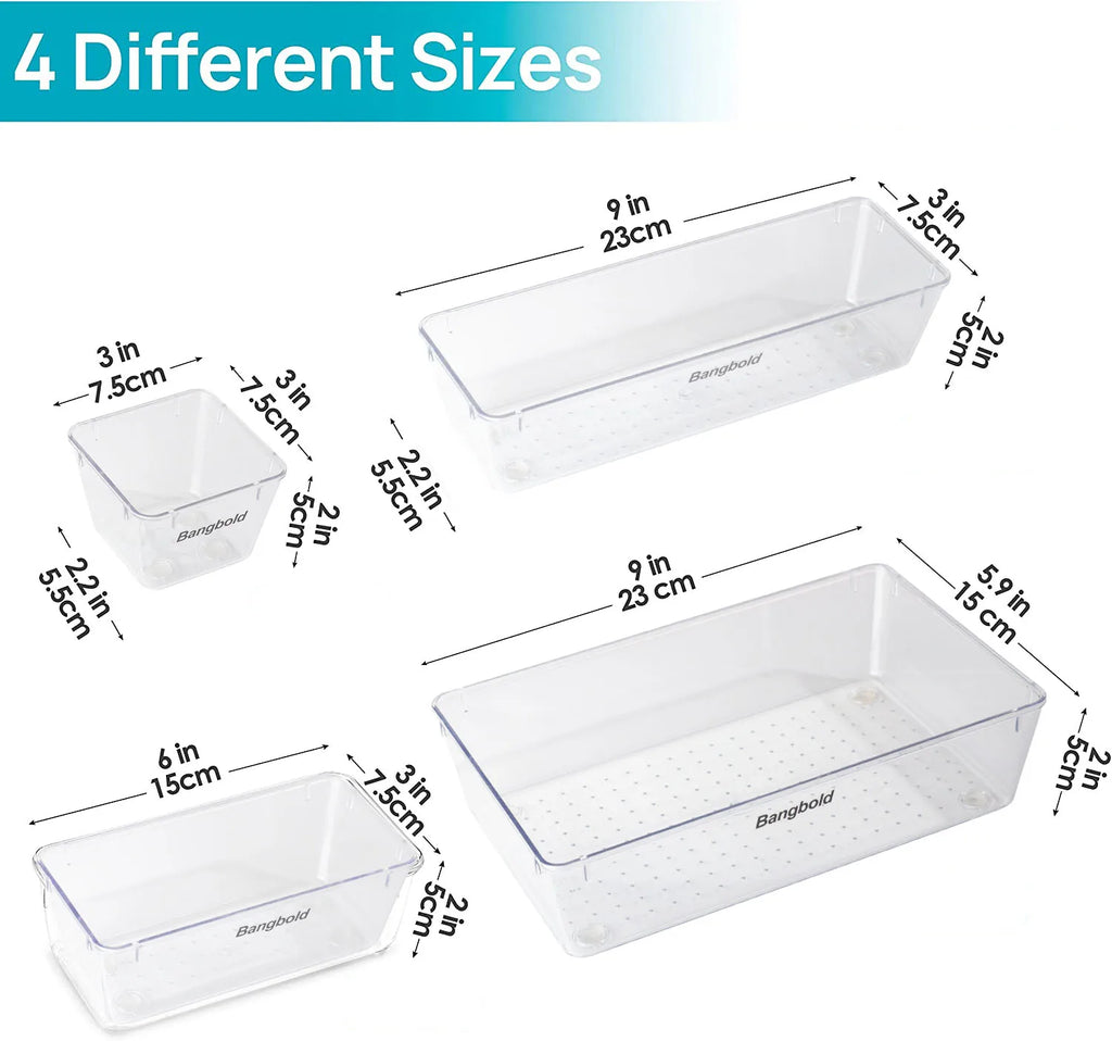 Whitesnow Makeup Make up Kitchen Drawer Organizer Storage