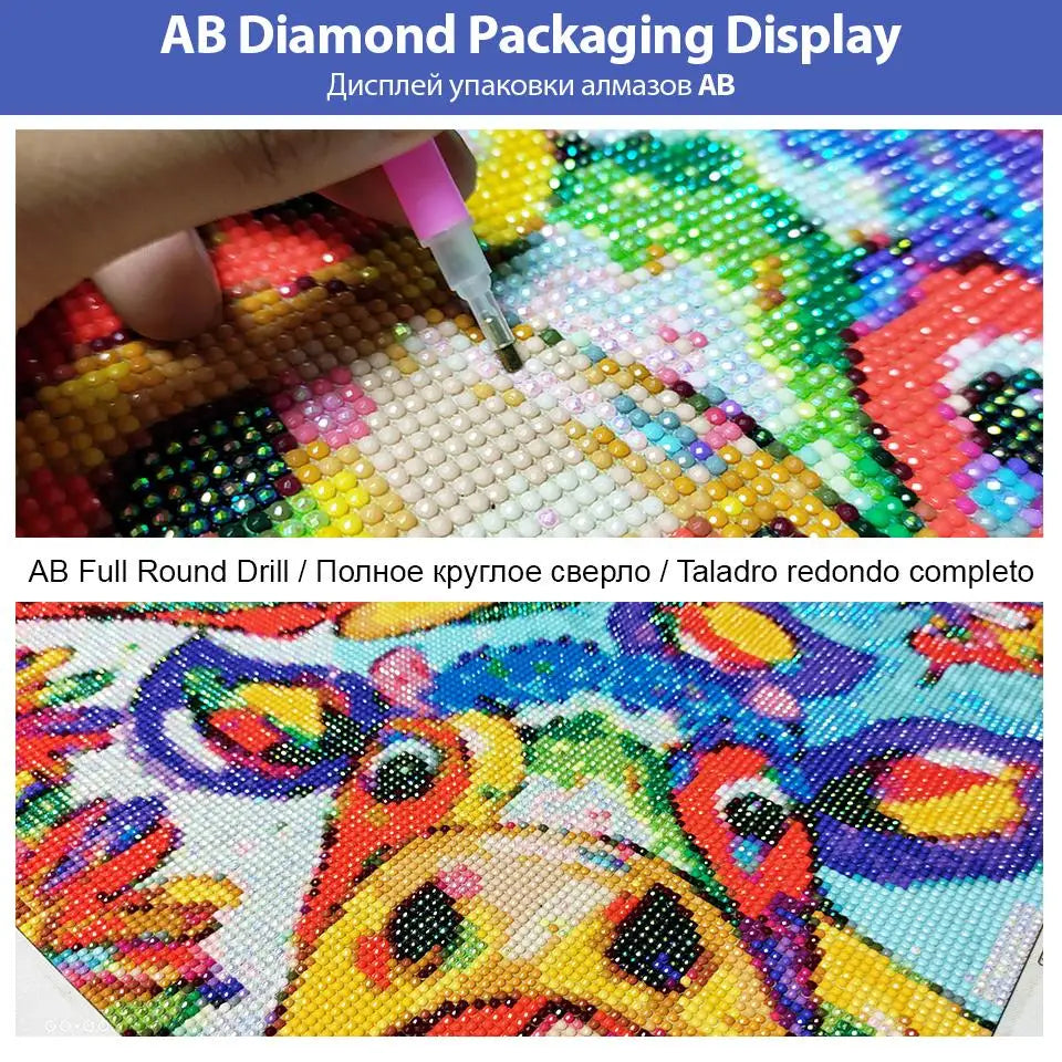 Fairy Dust AB Diy 5D Diamond Painting New Arrival 2024 Gold color Roses Full Mosaic Cross stitch Embroidery Flowers Home Decor