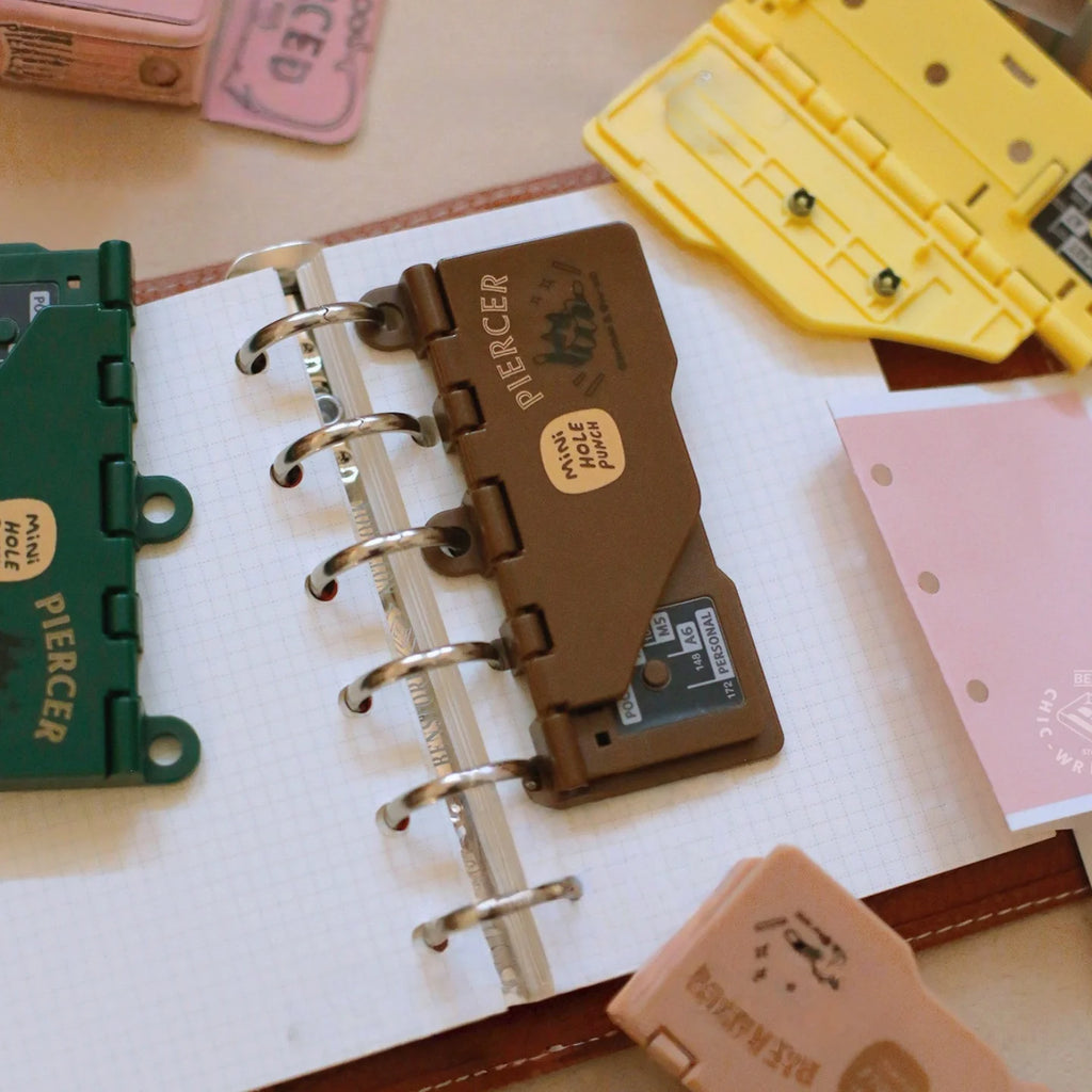 Portable Mini Retro Three-Hole Card Punch