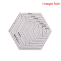 DIY Sewing Patchwork Ruler Multi Functional Angle Cutting Ruler Acrylic Anti Slip Sewing Ruler Round Edge Template Ruler