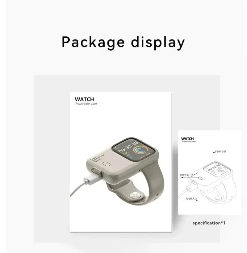 For Apple Watch Wireless Charger Apple Watch S9 44mm 45mm 49mm Smart Outdoor Sports Portable Wearable Wireless Charging Bank