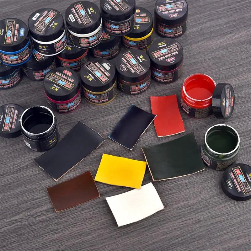 50ml Leather Paint Shoe Cream Coloring Leather Dye Repair Restoration Colors Change Paints For Bag Sofa Car Seat Scratch Brown