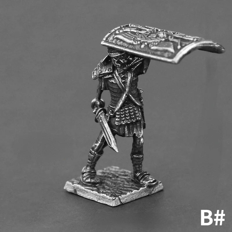 Metal Lost Roman Ninth Legion Soldier Model Army Array Toy Car Mounted Table Game Ornament Boy Girl Gift Bronze Man