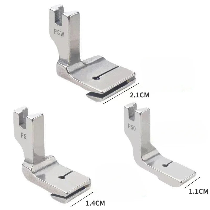 Industrial Sewing Machine Presser Foot Folds Maker P5 P50 P5W Pleated Presser for Thick Material Sewing Machine Accessories