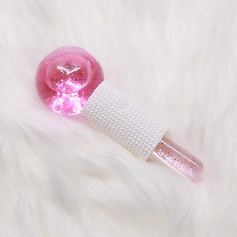 2PCS/pair Large Beauty Ice Hockey Energy Beauty Crystal Ball Facial Cooling Ice Globes Water Wave Face and Eye Massage Skin Care