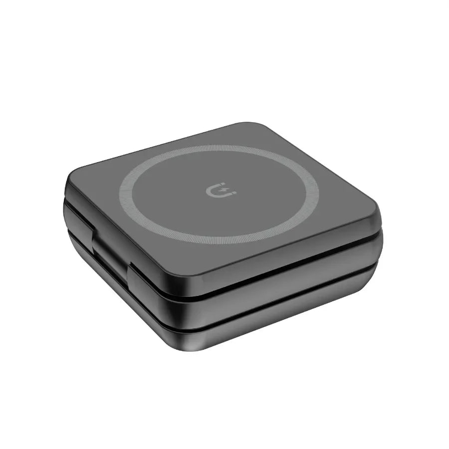 3 in 1 Foldable Magnetic Wireless Charger Stand Macsafe for iPhone 15 14 13 12 Apple Watch 8 7 6 Airpods Fast Charging Station