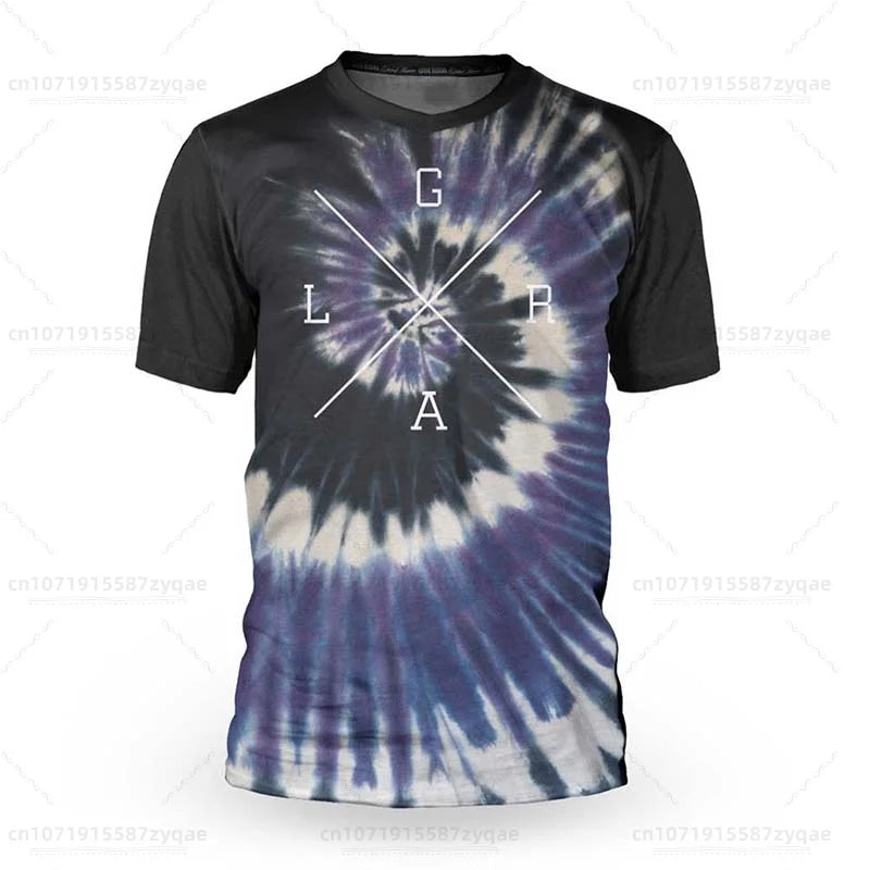 Men's Loose Rider Short Sleeve Jersey BMX MTB Mountain Bike Shirt Cross Country DH Motorcycle Sweatshirt Motochross Jersey