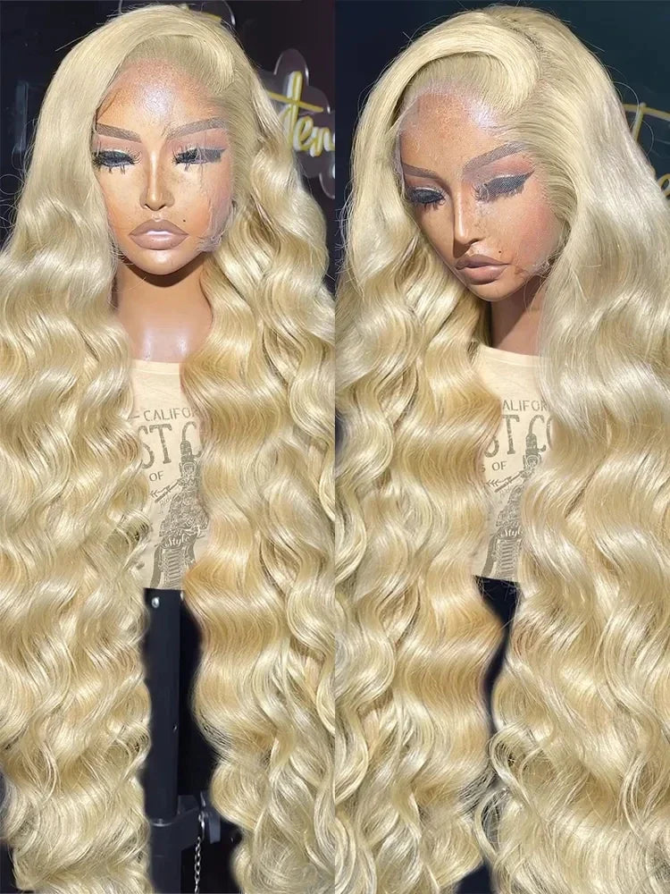 Honey Blonde Body Wave Lace Front Wig