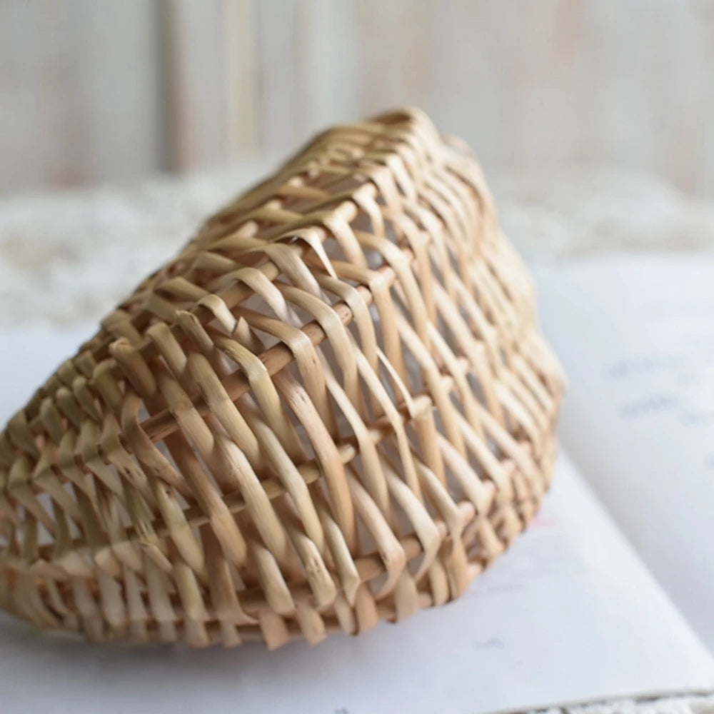 Wicker Basket Woven Basket With Handle Wedding Flower Girl Baskets Sturdy Picnic Home Decor