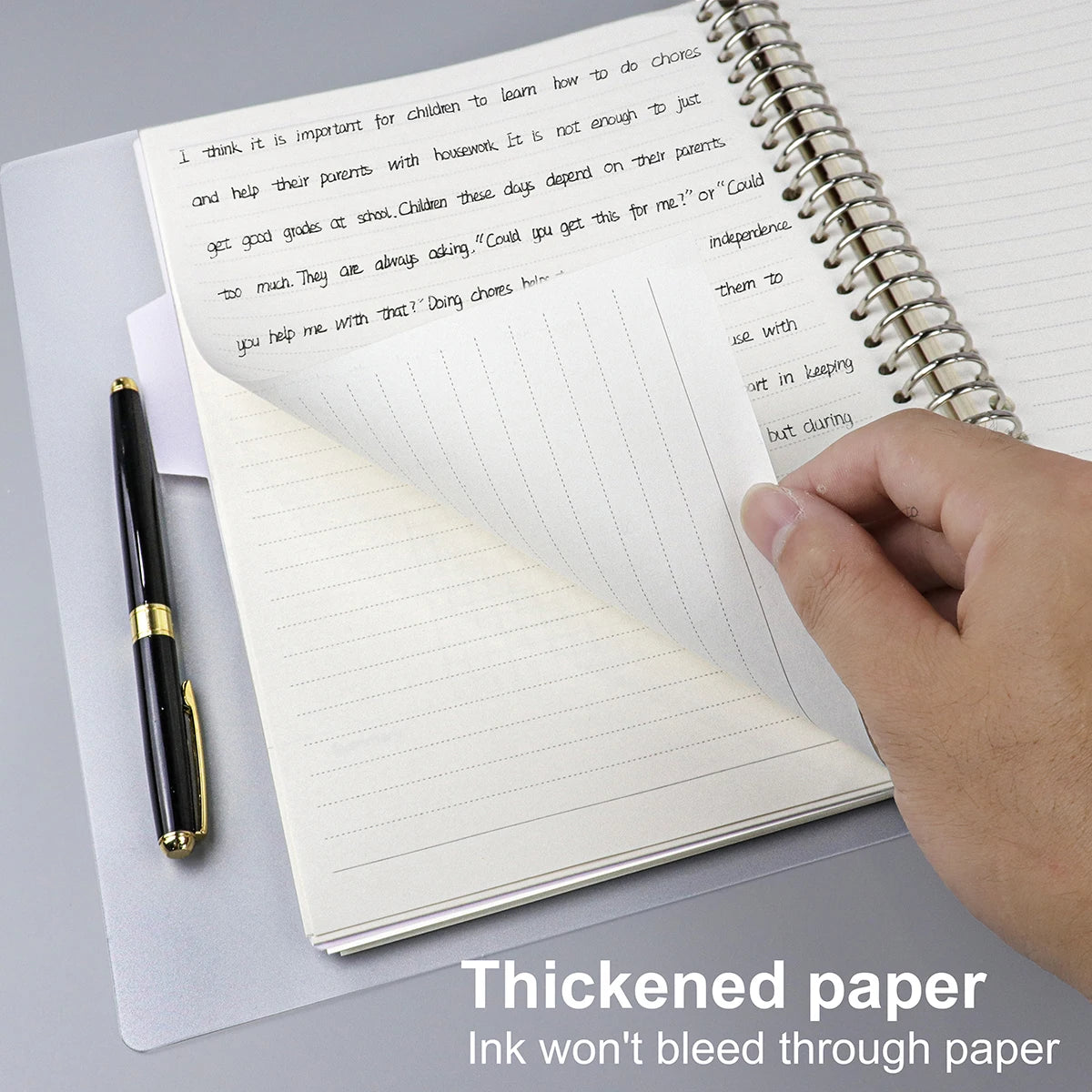 A4/B5/A5 Loose Leaf Refill Binder Notebook Blank/Line/Grid/Cornell Replacable Metal