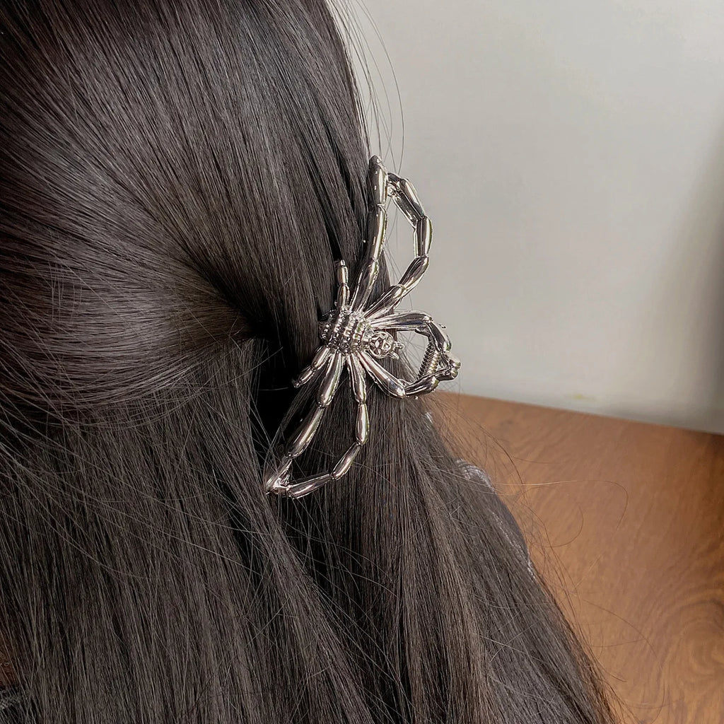 Personality Gothic Metal Clasp Ghost Y2K Spider Hair Claws Cool