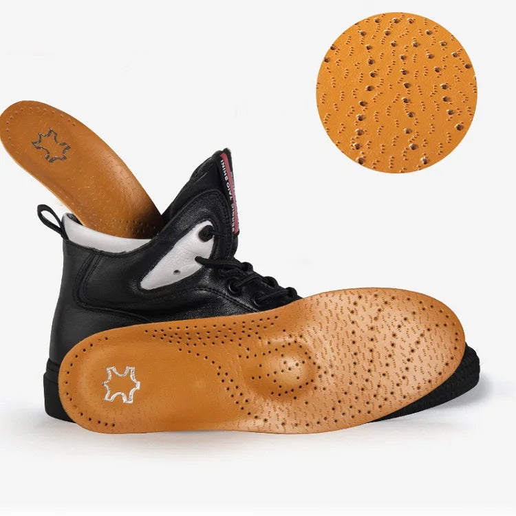 1 Pair of leather orthopedic insoles with arch support insoles
