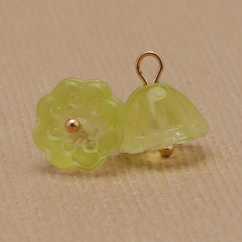 Glass Imitation Jade Mushroom Buttons Exquisite Retro Shirt Button Buckles for Cheongsam Cardigan Decor Sewing Scrapbooking
