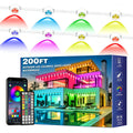 Permanent Outdoor LED Lights 200FT RGB IP67 Waterproof Eaves