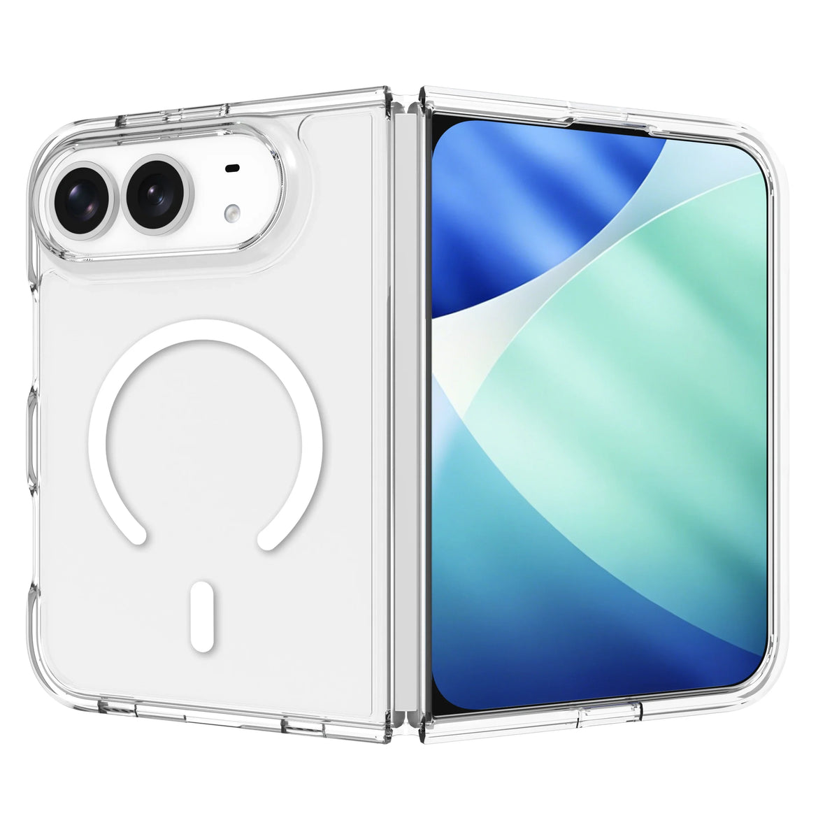 Cell Phone Accessories Anti-yellow Shockproof Clear Magnetic Case for