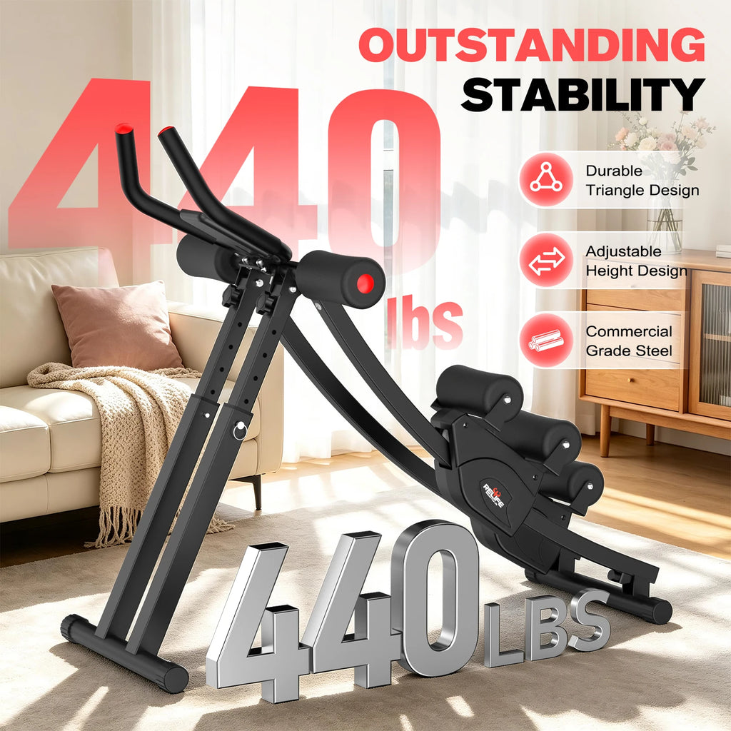 Relife Sports Dual Split‑Track Ab Machine