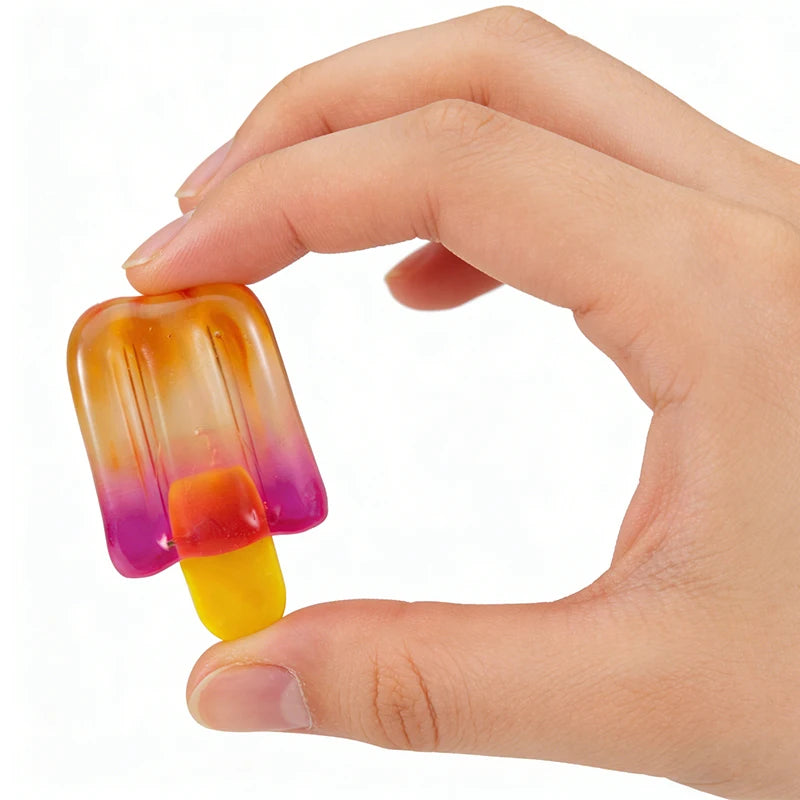 Schylling Nee Nice Cube Squishy Shiny popsicle design Slow Rise Sensory Anti Anxiety Squeeze Toy for ADHD Adults Kids Desk Decor