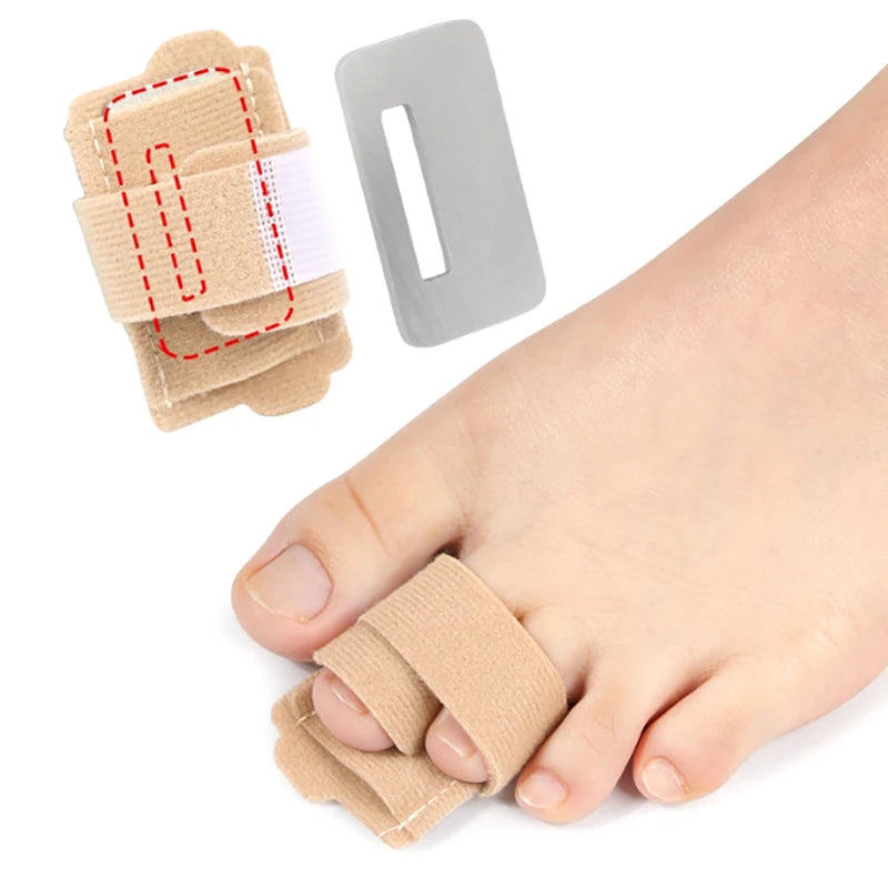 Hammer Toe Straightener Toe Splints Bandages For Correcting Hammertoe Crooked & Overlapping Toes Protector