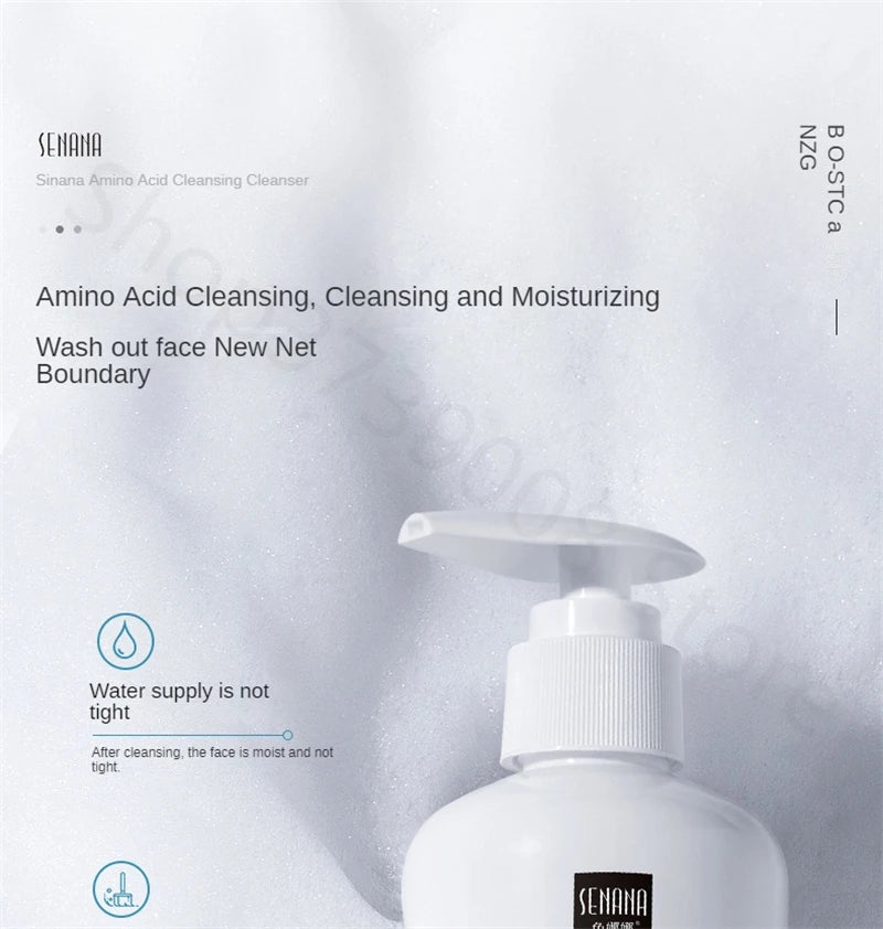 Amino Acid Facial Cleanser Deep Cleansing Moisturizing Oil Control Cleaner Mild Cleansing Gel Skin Care Face Washing Products