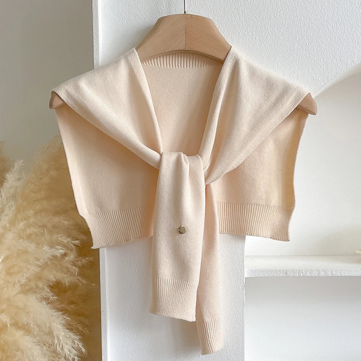 Women Latest Design Korean Style Knitted Shawl Summer Solid Sunscreen Pashmina Scarves Lady Wraps Bandana Spring Girl Soft Scarf
