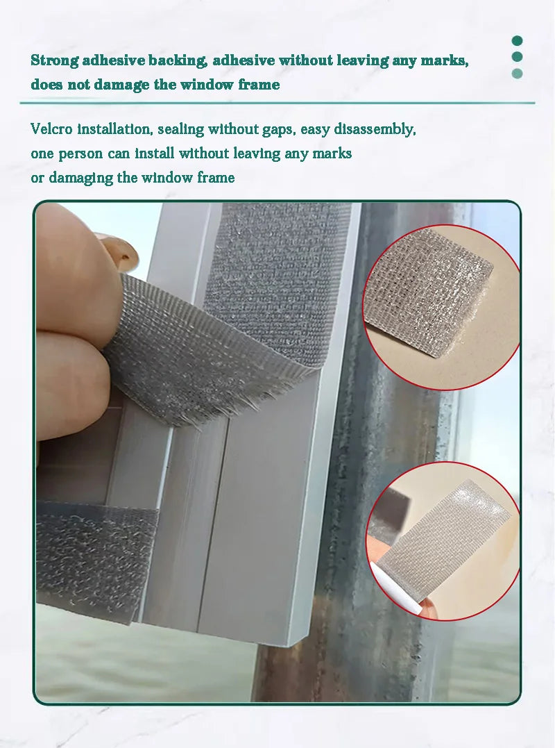 Anti cat scratch diamond mesh screen window, cat keeping seal window, no punching, self-adhesive mosquito proof pet mesh