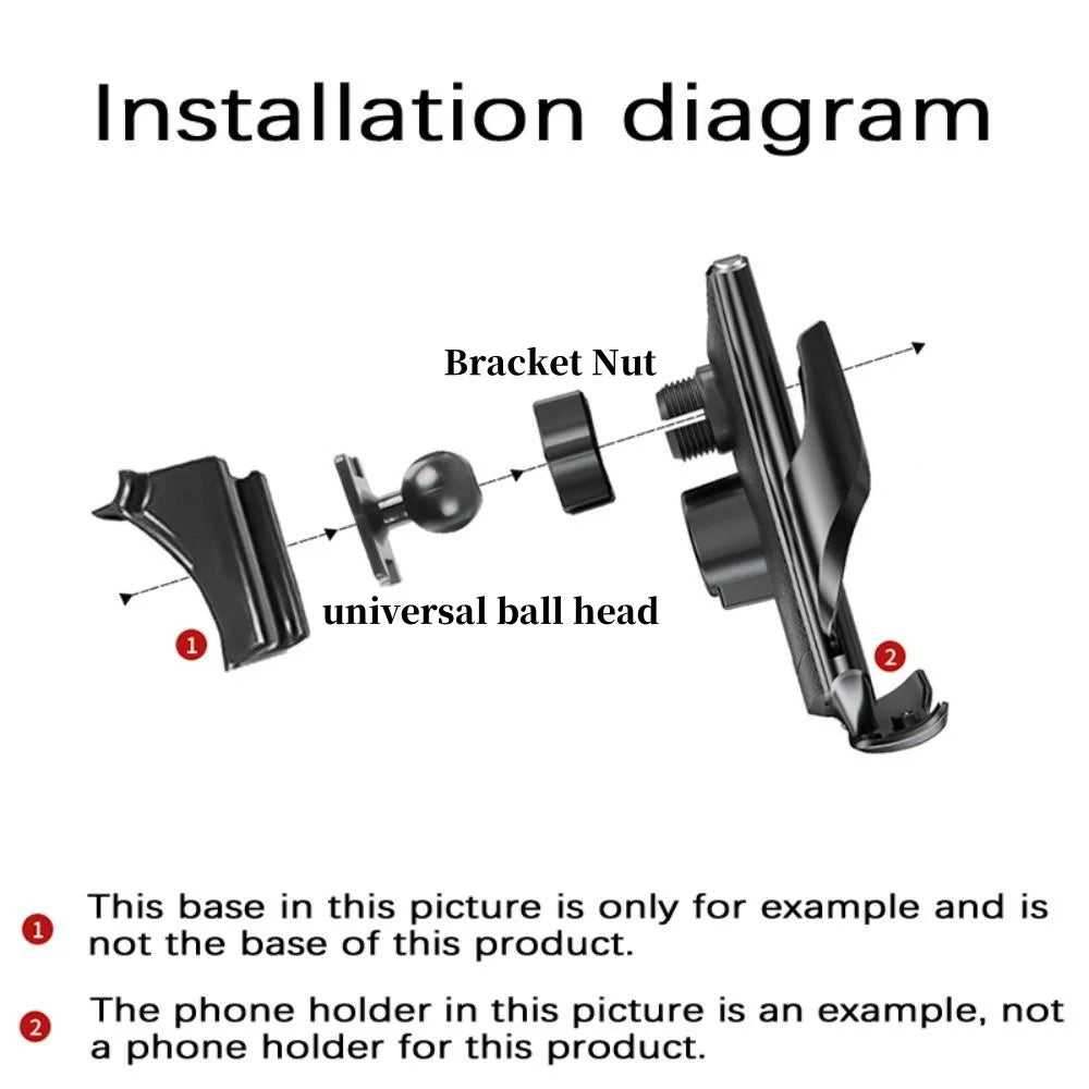 For Car AUDI Q7 4M 2016 2017 2018 2019 Car Phone Holder Special Fixed Base Wireless Charger Stand Mobile Phone Mount Accessories