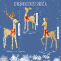 3D 3-Piece Outdoor Reindeer Christmas Decorations